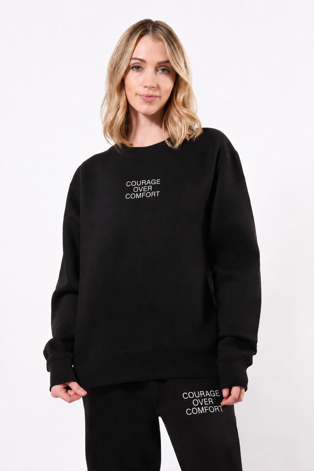 Crew Pullover: Courage Over Comfort